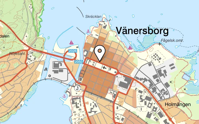 Karta som visar China på Drottninggatan 18, 462 30 Vänersborg