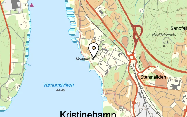Karta som visar Panncentralen restaurang & café på Doktor Enwalls Väg 13E, 681 37 Kristinehamn