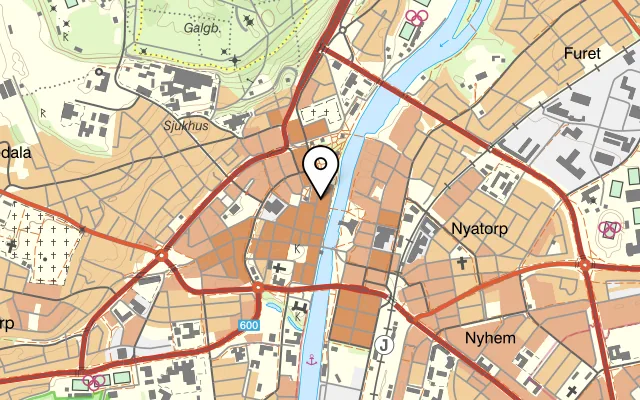 Karta som visar Capri på Storgatan 46, 302 43 Halmstad
