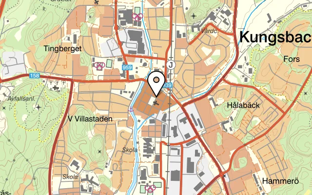 Karta som visar Tullen 8:2 café-bistro på Norra Torggatan 9D, 434 30 Kungsbacka