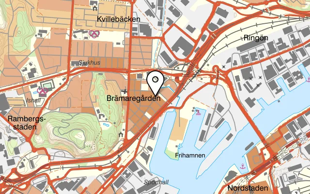 Karta som visar Tildas på Herkulesgatan 7, 417 01 Göteborg
