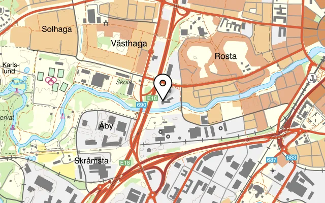 Karta som visar Restaurang Stubbengatan på Stubbengatan 2, 703 44 Örebro