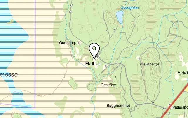 Karta som visar Cafè Timjan på FLAHULT 2, 570 03 Vrigstad