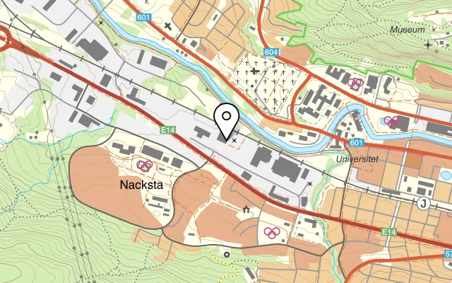 Karta som visar Bite Line West på Köpmangatan 20, 852 31 Sundsvall