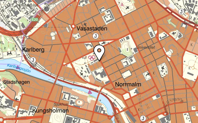 Karta som visar Melanders Dalagatan på Dalagatan 9R, 113 24 Stockholm