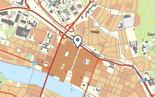 Karta som visar Malala på Rådhusesplanaden 17C, 903 28 Umeå