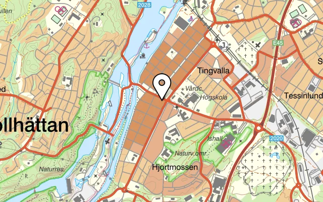Karta som visar New Place på Torggatan 9, 461 34 Trollhättan