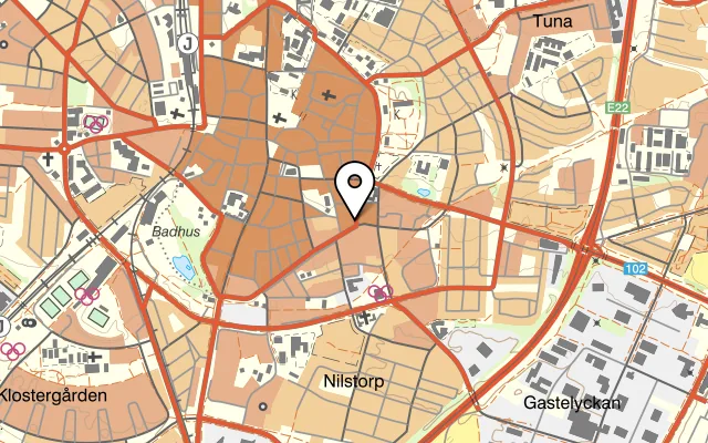 Karta som visar Dos Hermanos på Ö:a Vallgatan 3, 223 61 Lund