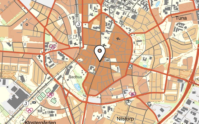 Karta som visar Restaurang Stäket på Stora Södergatan 6, 222 23 Lund