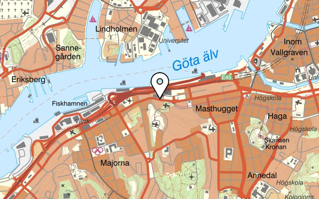 Karta som visar Blackbird på Stigbergsliden 3, 414 63 Göteborg