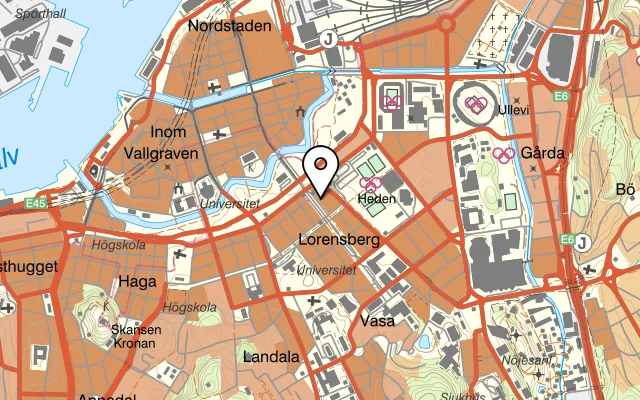 Karta som visar Hotel Bellora på Kungsportsavenyen 6, 411 36 Göteborg, Sweden
