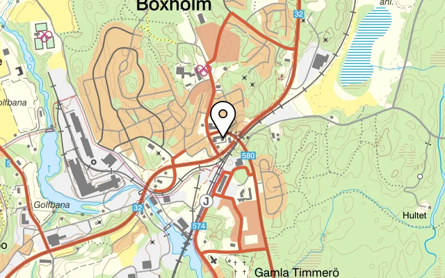 Karta som visar Palace Restaurang på Postgatan 5B, 590 11 Boxholm