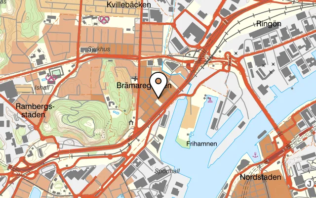 Karta som visar Silver Draken på Herkulesgatan 24, 417 03 Göteborg