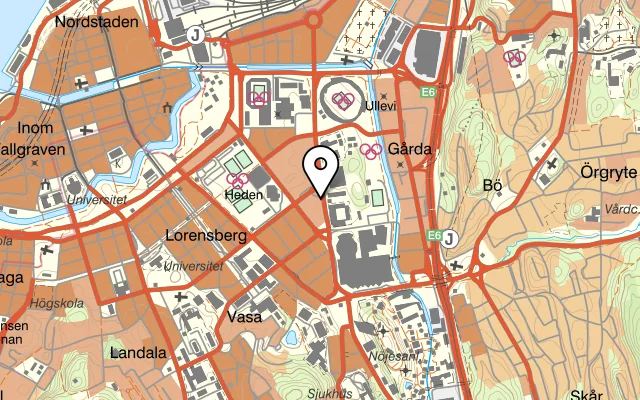 Karta som visar Scandic Opalens restaurang på Ametistgatan 10, 421 62 Västra Frölunda