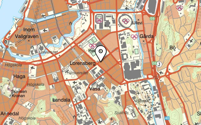Karta som visar Samui Thai Kitchen på Engelbrektsgatan 51, 412 52 Göteborg