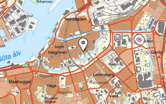 Karta som visar Aldardo på Kungstorget 12, 411 10 Göteborg