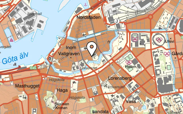 Karta som visar Café du Nord på Kungstorget 3, 411 17 Göteborg