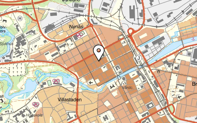 Karta som visar Brasserie Absint på 801 38, Norra Slottsgatan 9, 803 20 Gävle