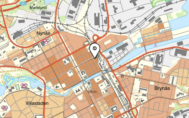 Karta som visar Tennstopet på Dalagatan 50, 113 24 Stockholm