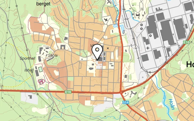 Karta som visar Hanssons på Köpmangatan 22, 811 39 Sandviken