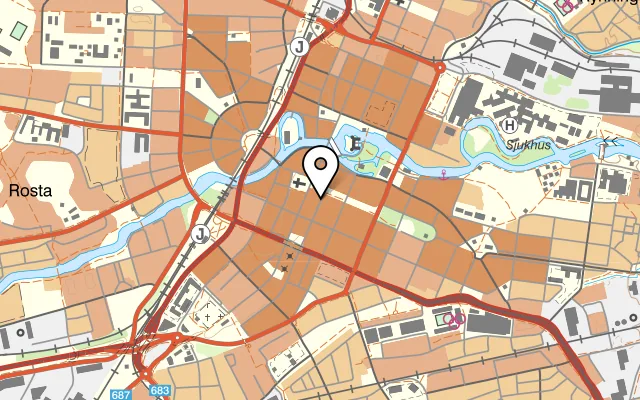 Karta som visar Lilla Örebro på Köpmangatan 10, 702 10 Örebro