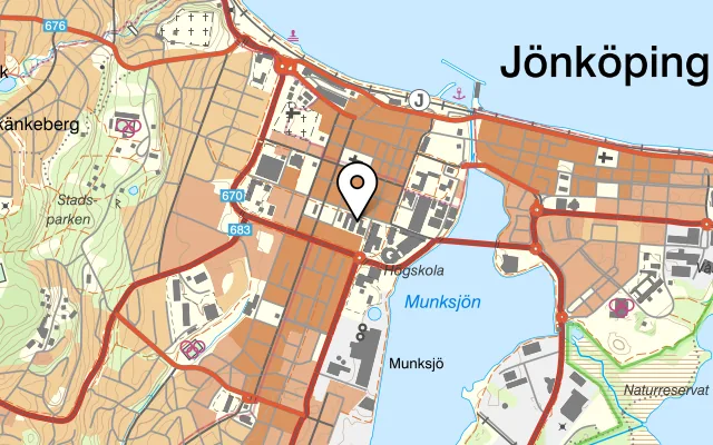 Karta som visar Sajens Mat & Möten på Boarpsvägen 212, 269 21 Båstad
