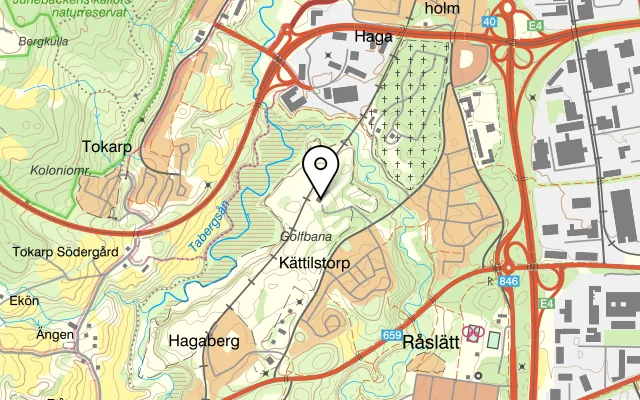 Karta som visar Jönköpings golfrestaurang på Golfbanevägen 11, 556 27 Jönköping