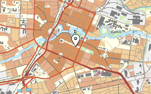 Karta som visar Mii Soo på Stortorget 16, 702 11 Örebro