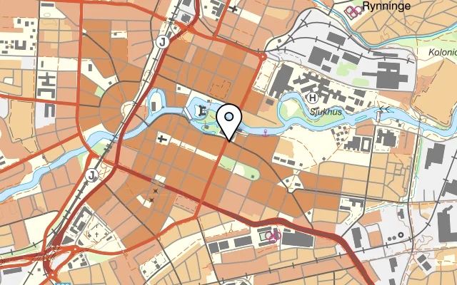 Karta som visar Mamma Mia Pizzeria på Trädgårdsgatan 3A, 702 12 Örebro