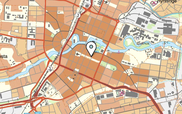 Karta som visar Cucina Italiana på Kungsgatan 15, 702 11 Örebro