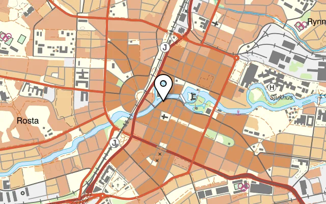 Karta som visar Stallyktan på Södra Strandgatan 3B, 702 10 Örebro, Sweden