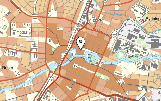Karta som visar Yerevan Mangal på Järntorgsgatan 6, 703 61 Örebro