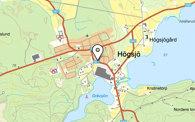 Karta som visar Ditt Skafferi på Bruksvägen 5, 643 62 Högsjö