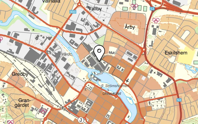 Karta som visar P-2 på Portgatan 2, 633 42 Eskilstuna