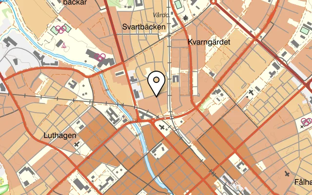 Karta som visar Pizzahuset Durango på Timmermansgatan 9, 753 33 Uppsala