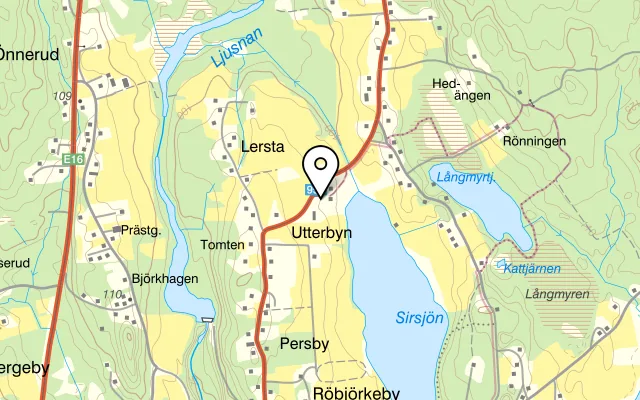 Karta som visar Sahlströmsgården på Utterbyn 20, 685 92 Torsby
