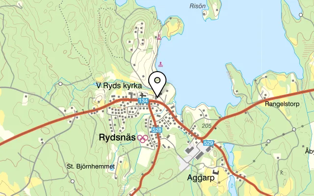 Karta som visar Ryzätras Lunch och Catering på 573 75 Ydre