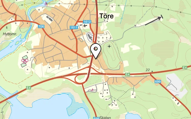 Karta som visar Roady på Klippgränd 2, 952 43 Töre