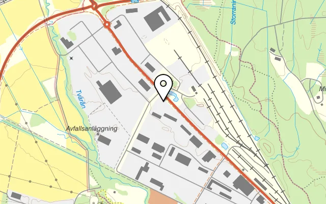 Karta som visar Terminalbaren på Kontaktvägen 1, 901 33 Umeå