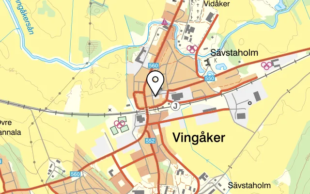 Karta som visar Joan's på Bondegatan 8, 643 30 Vingåker