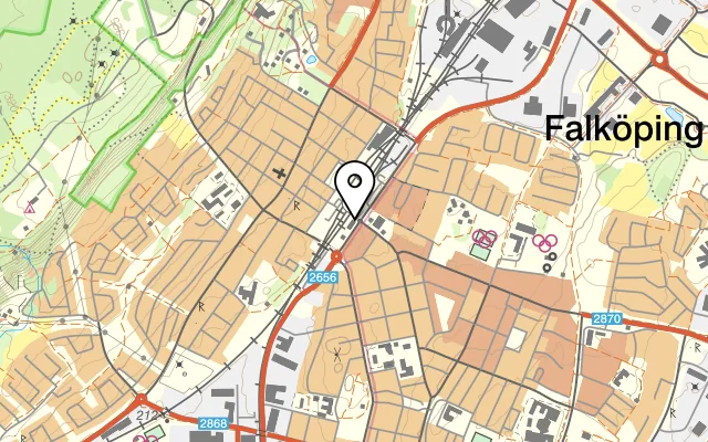 Karta som visar Hotell Rantens Restaurang på Medborgarplatsen 1, 521 44 Falköping