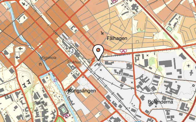 Karta som visar Hörnstenen på Alsikegatan 2, 753 23 Uppsala