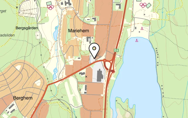 Karta som visar Restaurang Maria på Mariehemsvägen 7, 906 54 Umeå