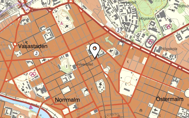 Karta som visar Kungstensgatan 12 på Kungstensgatan 12, 113 57 Stockholm