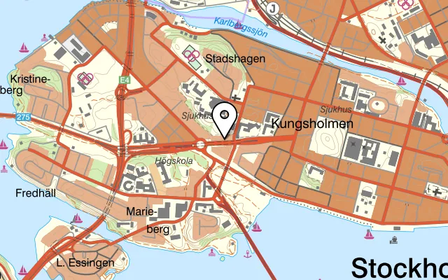 Karta som visar Lalibela på Drottningholmsvägen 46, 112 19 Stockholm