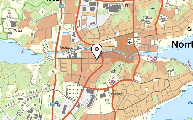 Karta som visar Anteps på Esplanaden 5, 761 45 Norrtälje