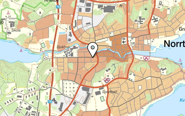 Karta som visar ANTEP’s Restaurang och Kolgrill på Esplanaden 5, 761 45 Norrtälje