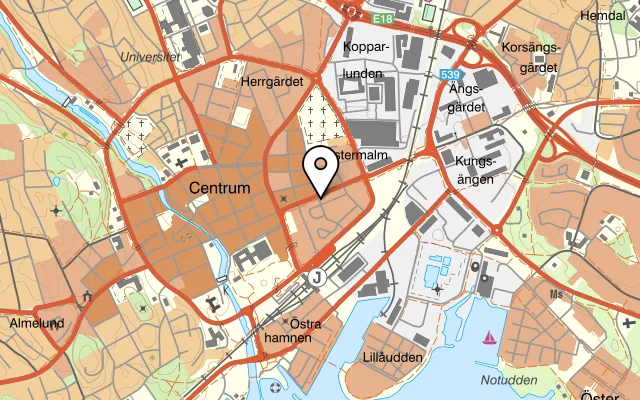 Karta som visar 2 Rum & Kök på Enbärsvägen 2, 735 37 Surahammar