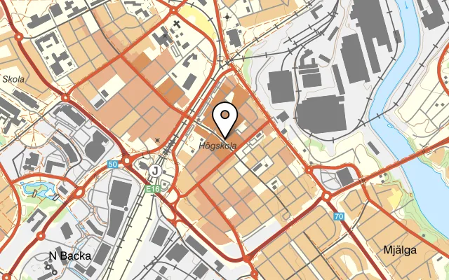 Karta som visar Dala Indiskt Kök på Stationsgatan 13, 784 33 Borlänge