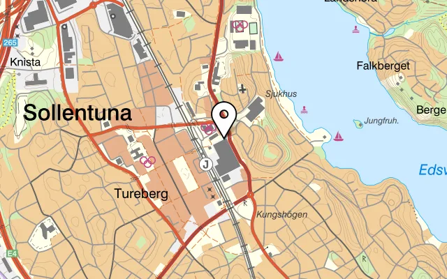 Karta som visar Spice på Turebergs Torg 11, 191 47 Sollentuna